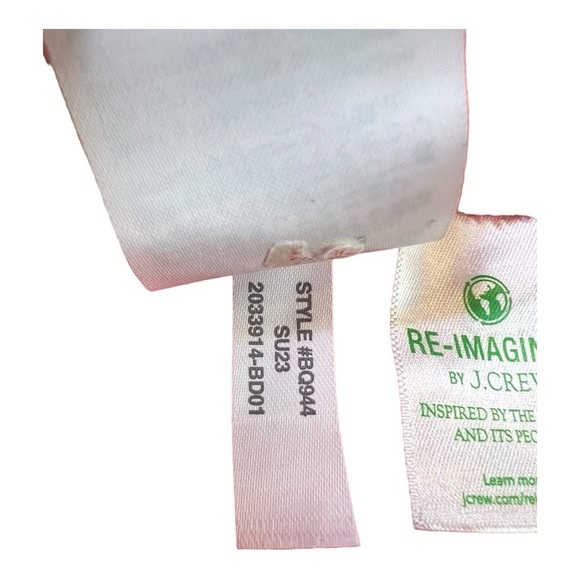 J. Crew Red Organic Slub Scoopneck Tank Tee Style BQ944 Size Large Casual Summer - Picture 7 of 11